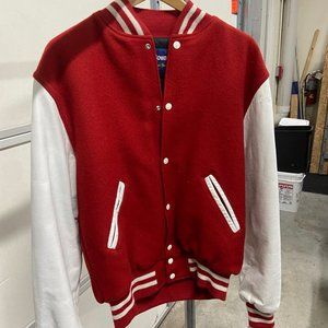 Red & White HOLLOWAY 'Original College' Varsity Jacket